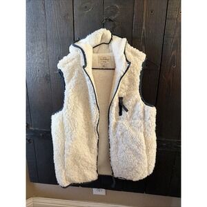 Original Weatherproof  Vintage Women's Vest Size S Polyester Full Zip Hood E243